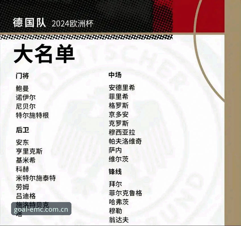 揭秘德国队26人大名单背后的战略棋局：40岁诺伊尔与18岁新星的时空交汇